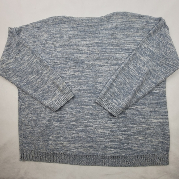 Lane Bryant heathered raw seam 3/4 sleeve sweater - Picture 4 of 5